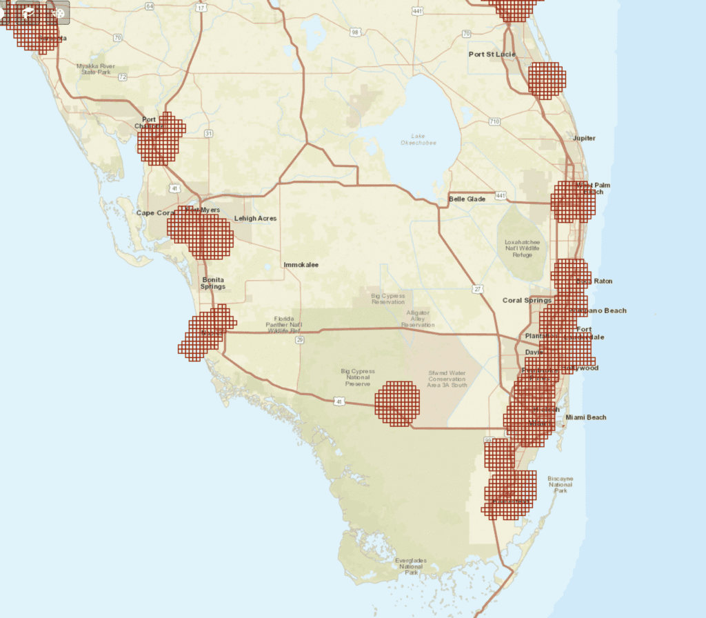 No Drone Fly Zone South Florida Map